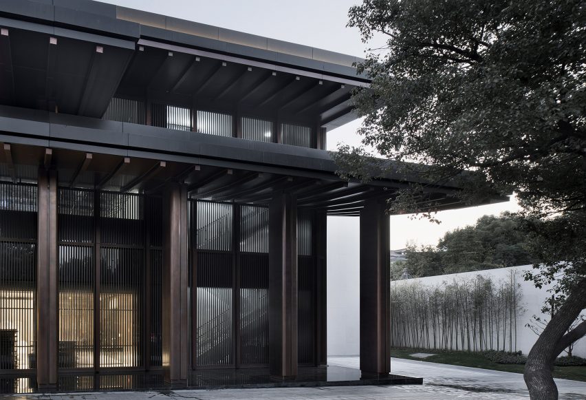 Detail of Multi-purpose hall in Shaoxing Hotel by Architectural Design and Research Institute at Zhejiang University UAD