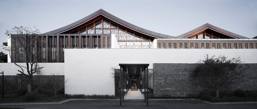 Detail of Multi-purpose hall in Shaoxing Hotel by Architectural Design and Research Institute at Zhejiang University UAD