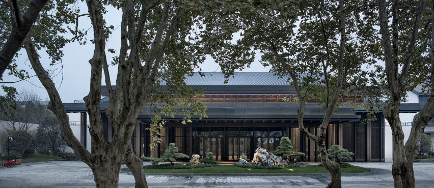 Detail of Multi-purpose hall in Shaoxing Hotel by Architectural Design and Research Institute at Zhejiang University UAD