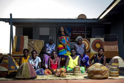 Koskela keeps indigenous weaving traditions alive with Ngalya lamp collection