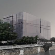 Soltani+LeClercq proposes shrouding Notre-Dame in a veil