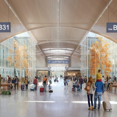 SOM O'Hare Global Terminal satellite concourses