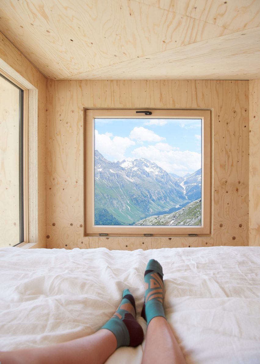 On Mountain Hut on the Piz Lunghin in the Swiss Alps