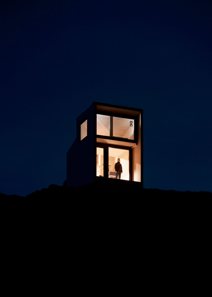 On Mountain Hut on the Piz Lunghin in the Swiss Alps