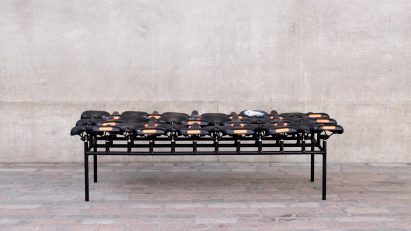 Qiang Huang's Bike Scavengers furniture is made from salvaged shared bicycles