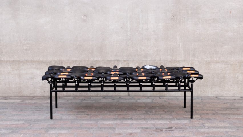 Qiang Huang's Bike Scavengers furniture is made from salvaged shared bicycles