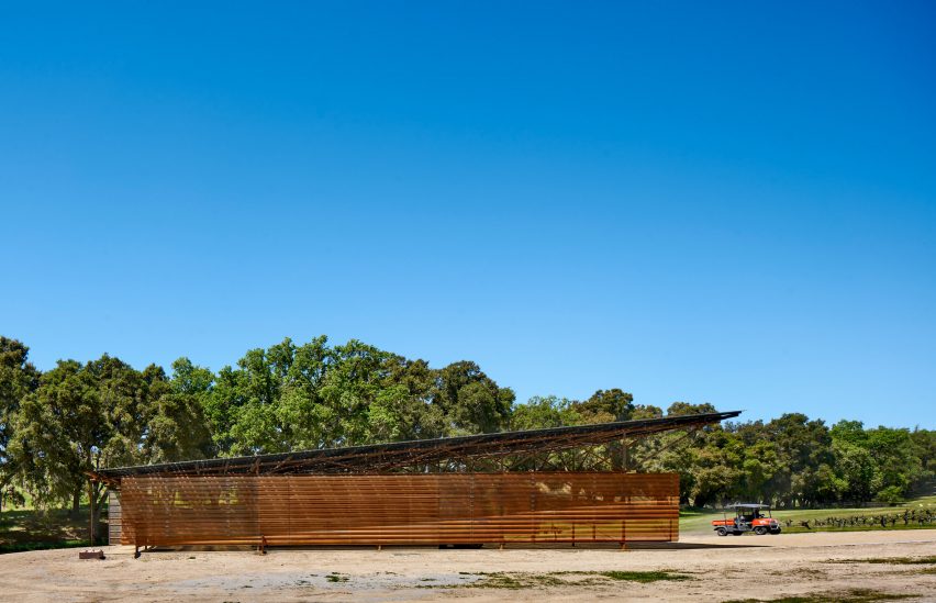 Saxum Vineyard Equipment Barn by Clayton and Little