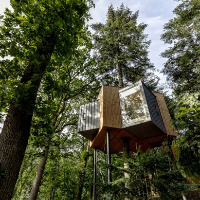Treetop hotel cabin for Løvtag by Sigurd Larsen
