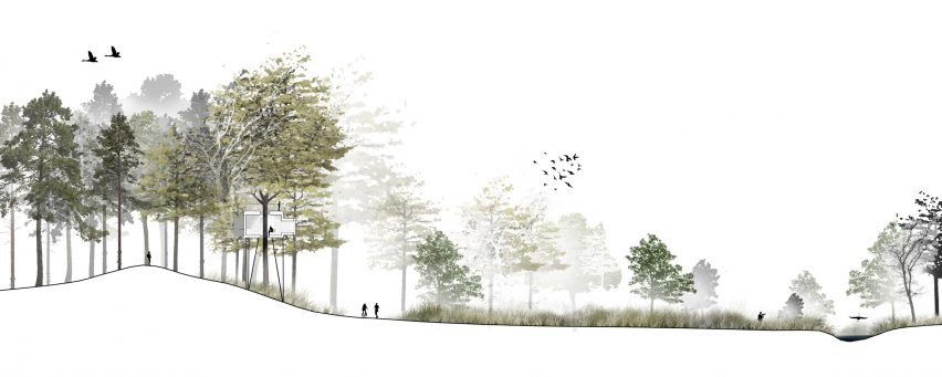 Treetop hotel cabin for Løvtag by Sigurd Larsen
