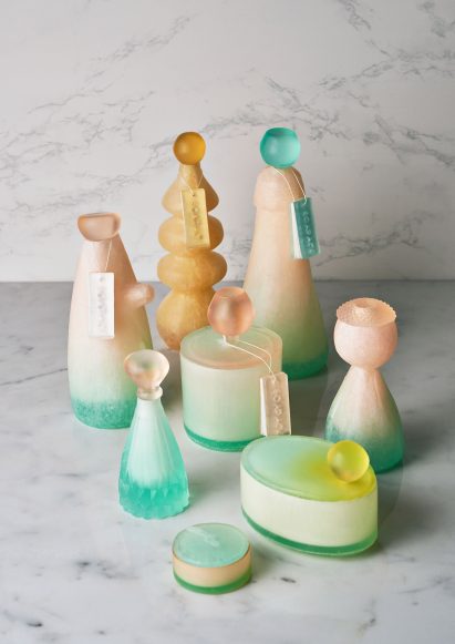 Central Saint Martins post-graduate student Mi Zhou has created Soapack, sustainable bottles for toiletries cast from soap