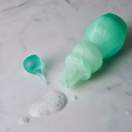 Central Saint Martins post-graduate student Mi Zhou has created Soapack, sustainable bottles for toiletries cast from soap