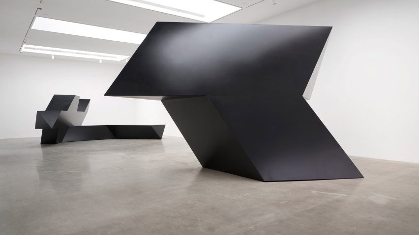 Tony Smith Source, Tau, Throwback exhibition Pace Gallery