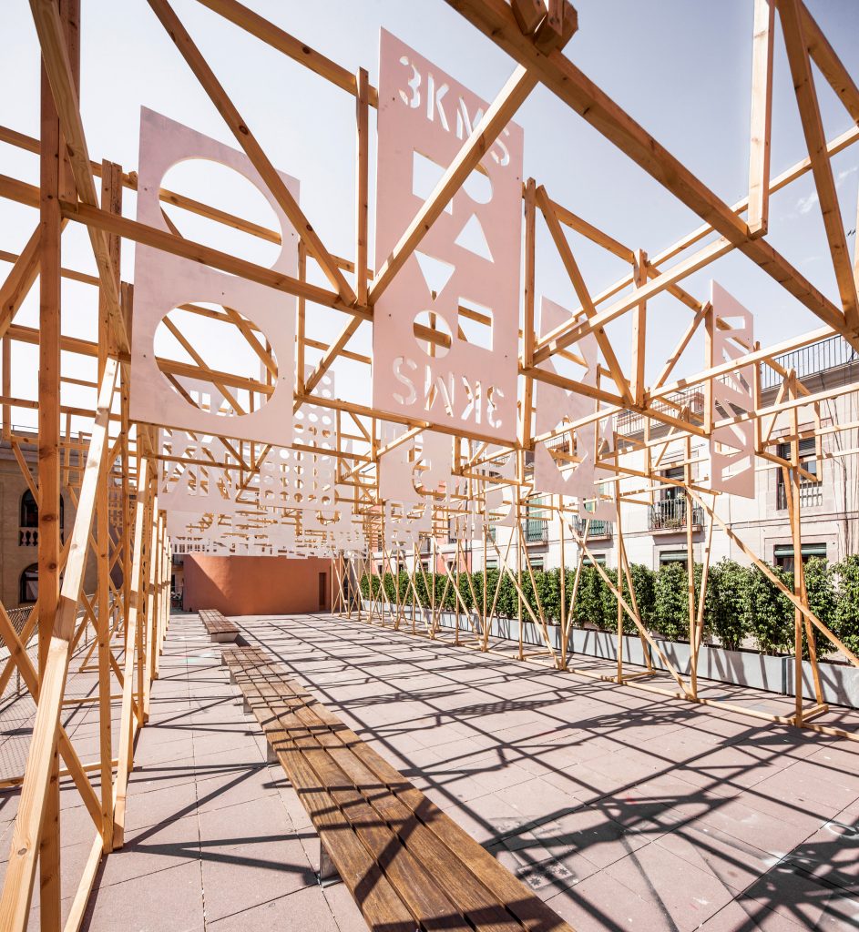 Summer Pavilion by Eugeni Bach, Anthony Burrill and Elisava Barcelona students