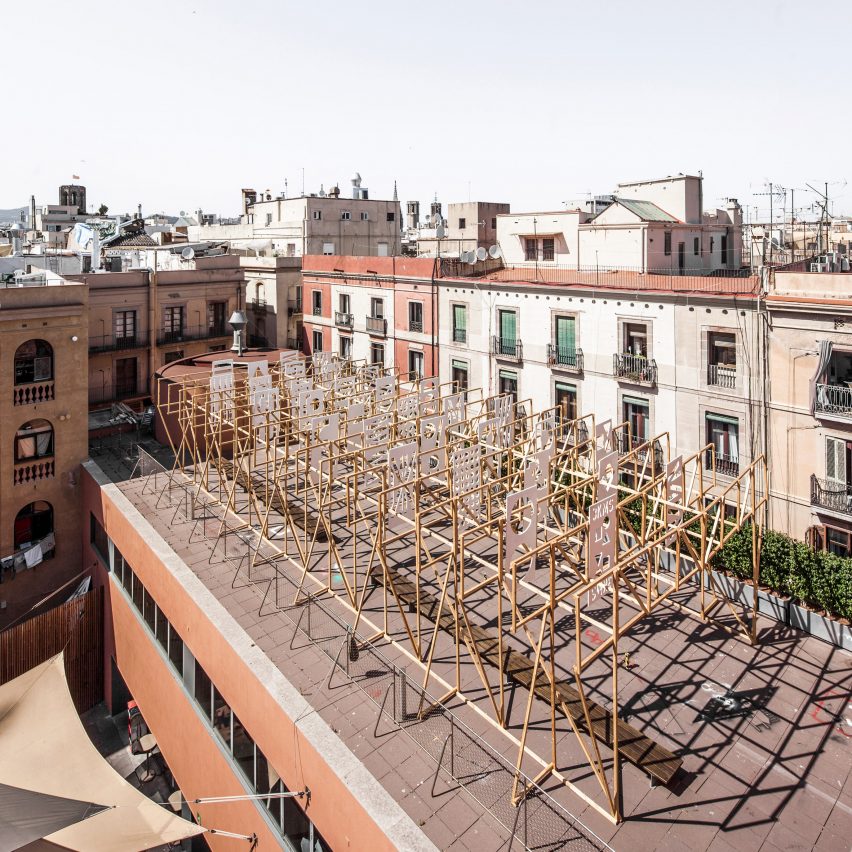 Summer Pavilion by Eugeni Bach, Anthony Burrill and Elisava Barcelona students