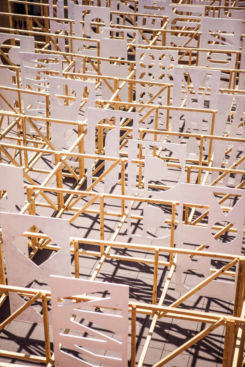 Summer Pavilion by Eugeni Bach, Anthony Burrill and Elisava Barcelona students