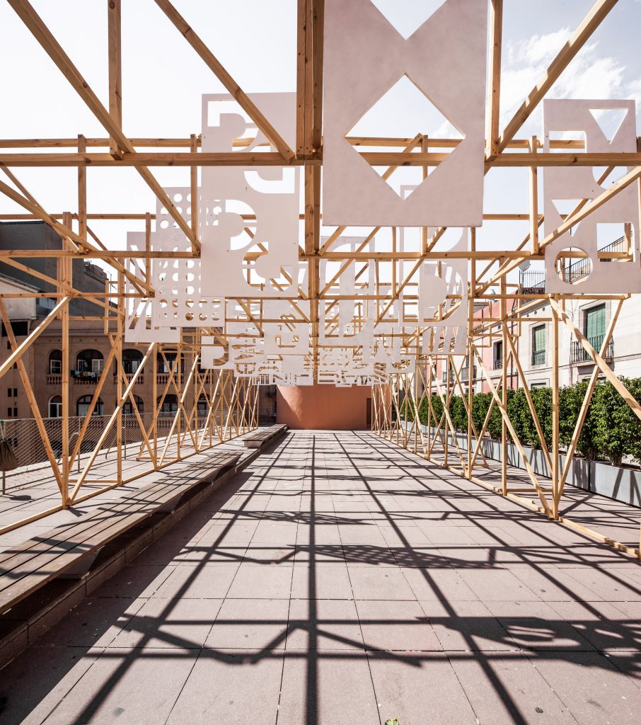 Summer Pavilion by Eugeni Bach, Anthony Burrill and Elisava Barcelona students