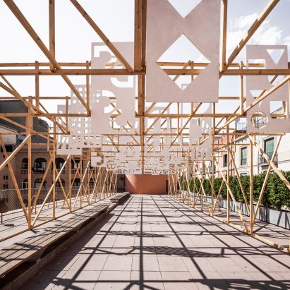 Summer Pavilion by Eugeni Bach, Anthony Burrill and Elisava Barcelona students