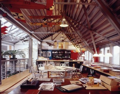Terry Farrell flat for sale in Old Aeroworks factory, Marylebone, London