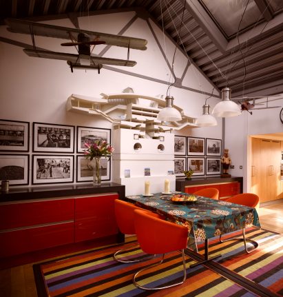 Terry Farrell flat for sale in Old Aeroworks factory, Marylebone, London