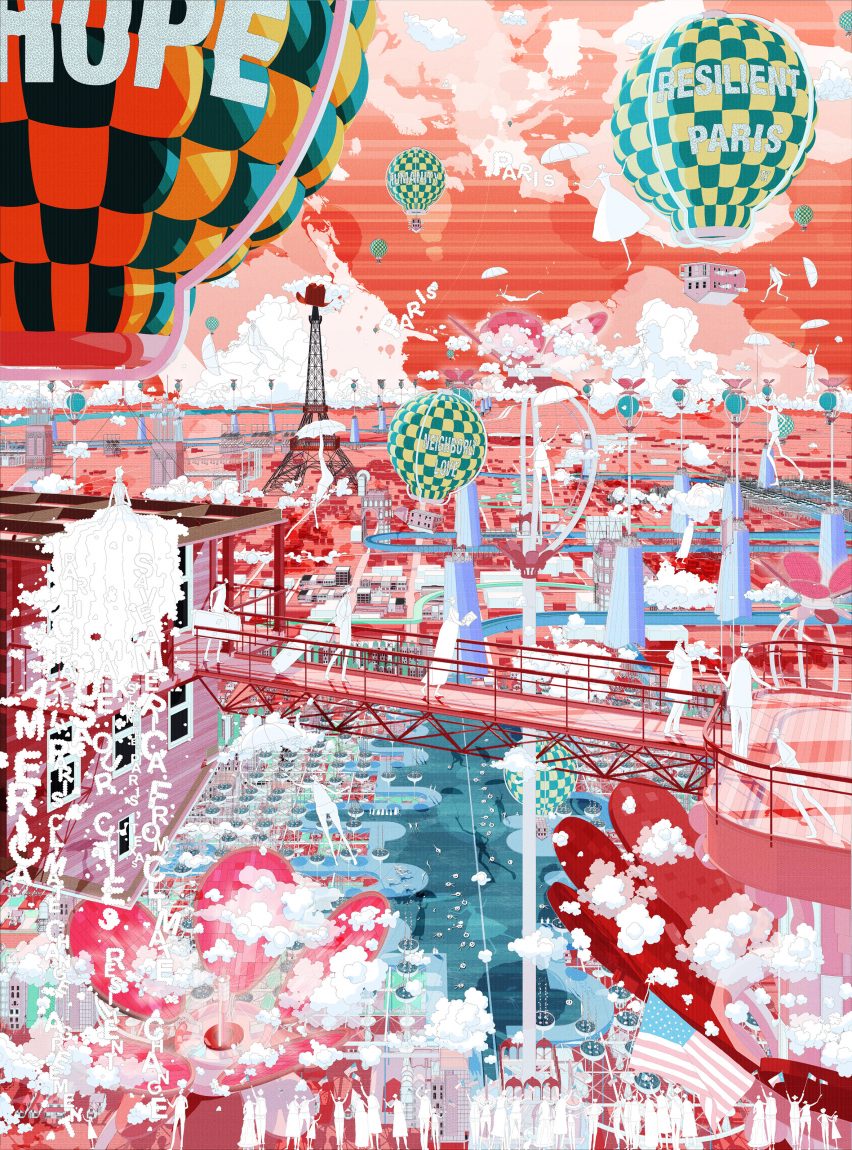 The Gift masterplan for Paris, Texas, by Bartlett graduate Vilius Vizgaudis