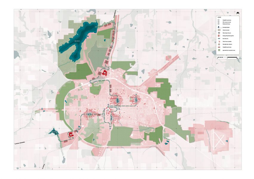 The Gift masterplan for Paris, Texas, by Bartlett graduate Vilius Vizgaudis