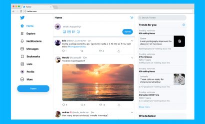 Twitter website redesign