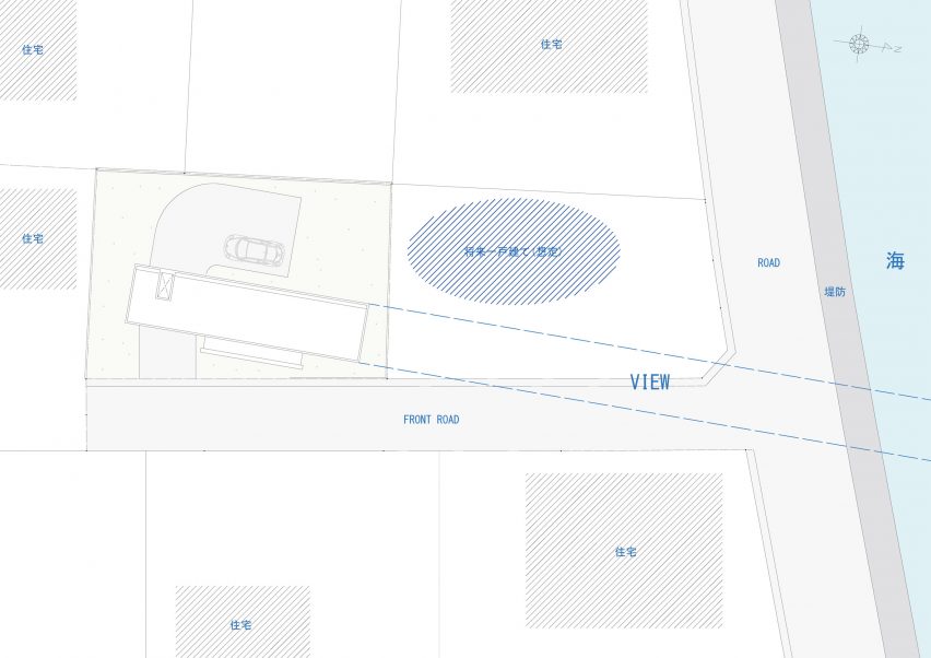 Site plan of UMI House by CAPD design studio