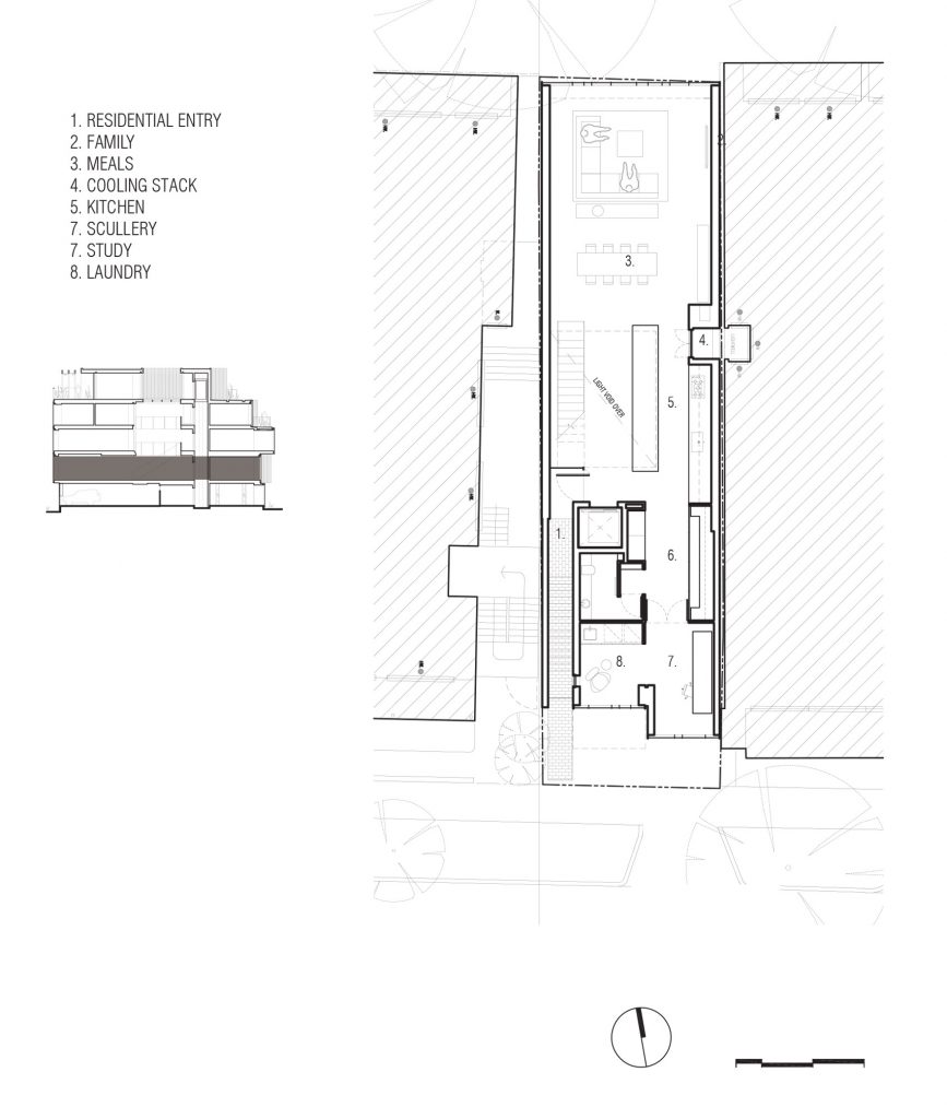First floor plan of Wellington Street Mixed Use by Matt Gibson Architecture and Design