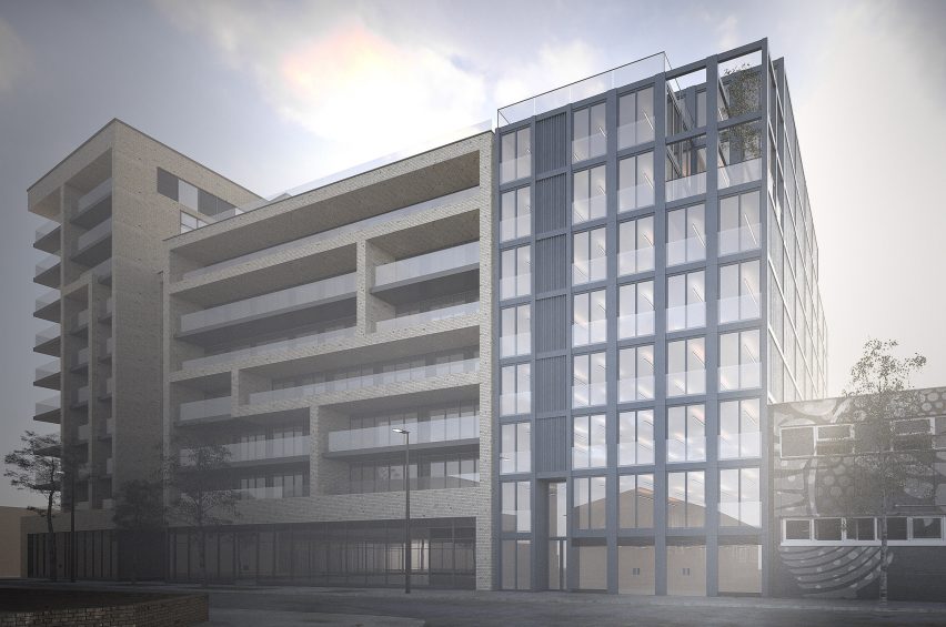 World's tallest shipping-container building in London by Pantalab Architecture