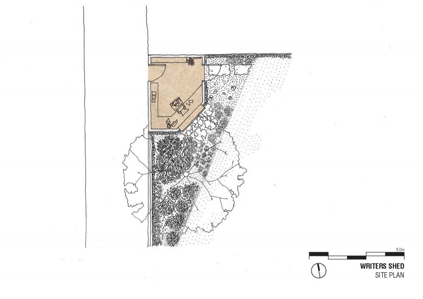 Plan of Writer's Shed by Matt Gibson