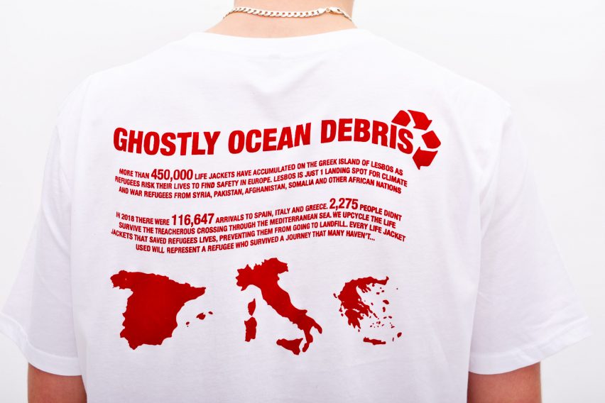 Ghostly Ocean Debris Harry Jones refugee life jacket