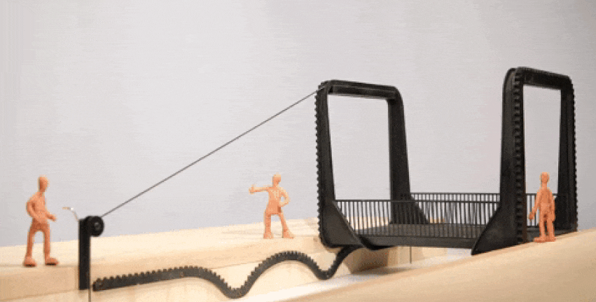 Cody Dock Rolling Bridge by Thomas Randall-Page