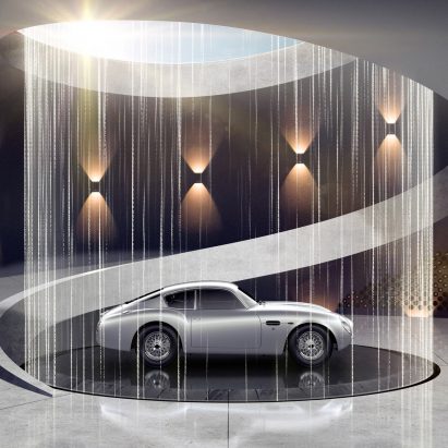 Dezeen Weekly features Aston Martin’s garage design service and Heatherwick Studio’s “gigantic planted pergola”