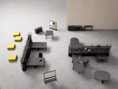 Atelier modular furniture for offices by Gensler