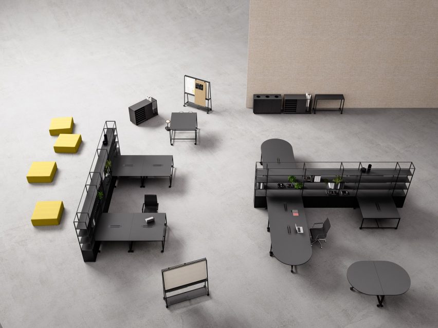 Atelier modular workplace furniture by Gensler