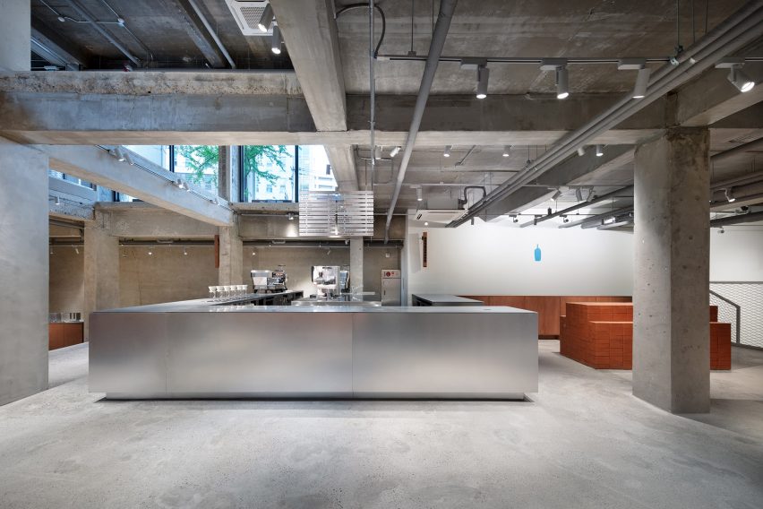 Blue Bottle Coffee cafe in Seongsu by Schemata Architects