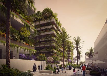 Egypt vertical forest blocks by Stefano Boeri Architetti