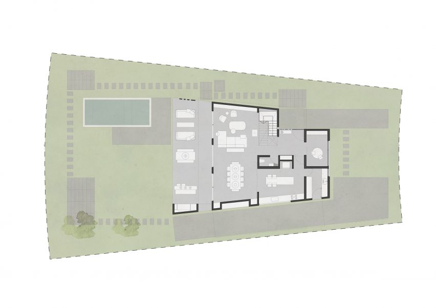 DaB House by BAM! Arquitectura Ground Floor Plan
