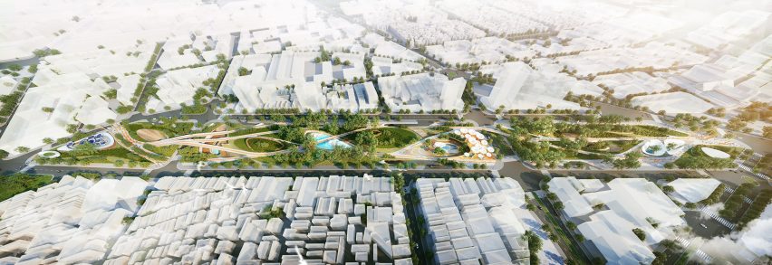 Central Park masterplan for Ho Chi Minch City in Vietnam by LAVA and Aspect Studio