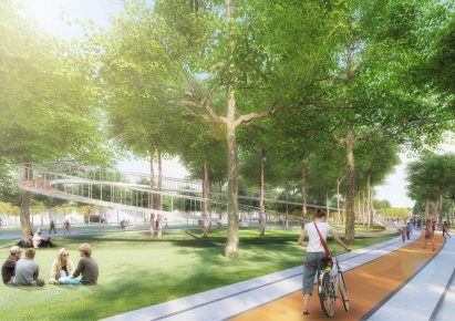 Central Park masterplan for Ho Chi Minch City in Vietnam by LAVA and Aspect Studio