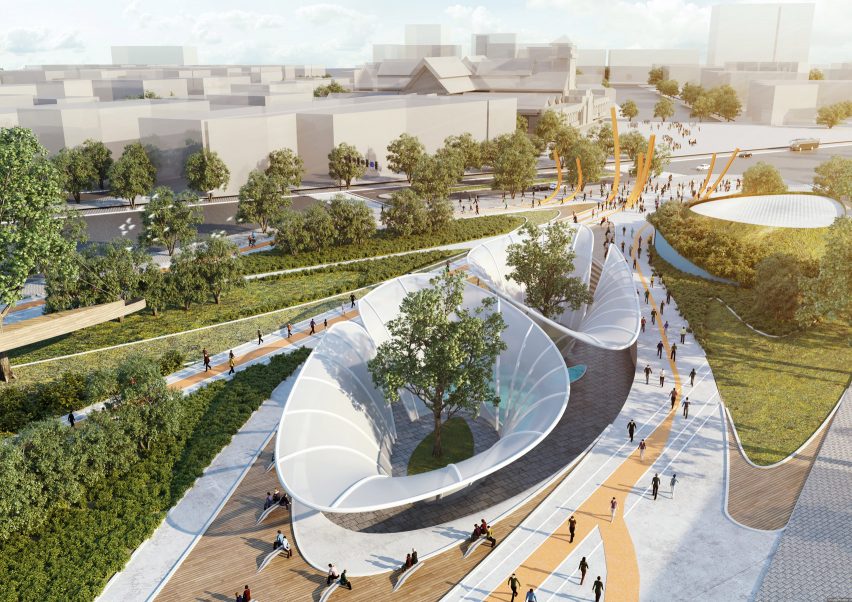 Central Park masterplan for Ho Chi Minch City in Vietnam by LAVA and Aspect Studio