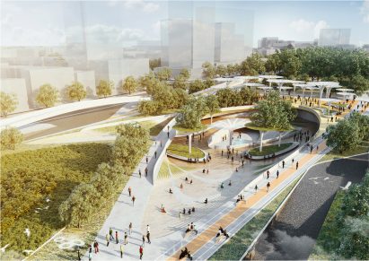 Central Park masterplan for Ho Chi Minch City in Vietnam by LAVA and Aspect Studio