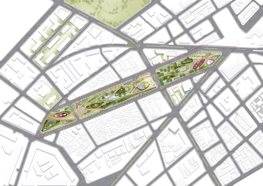 Central Park masterplan for Ho Chi Minch City in Vietnam by LAVA and Aspect Studio