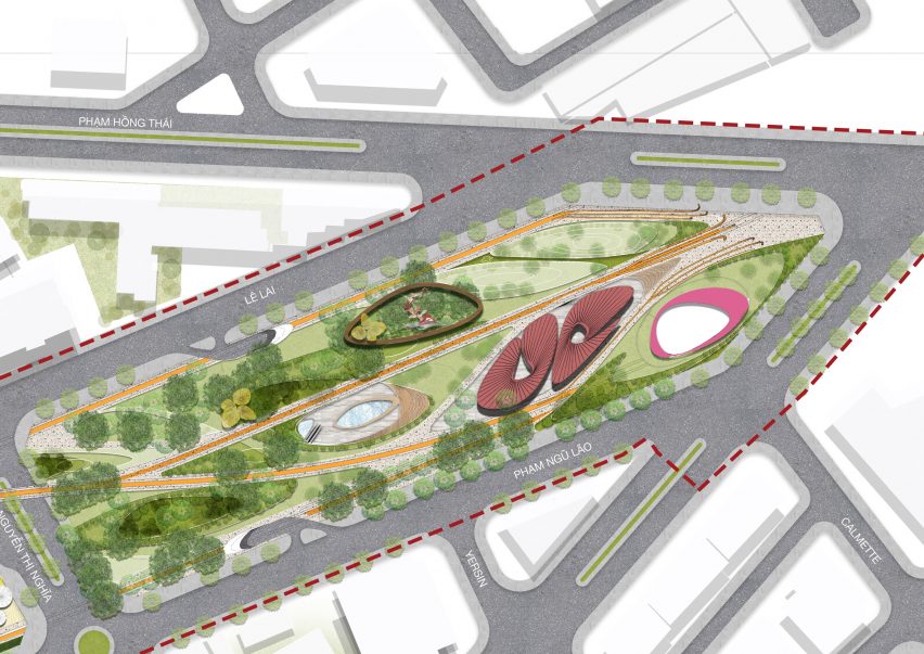 Central Park masterplan for Ho Chi Minch City in Vietnam by LAVA and Aspect Studio
