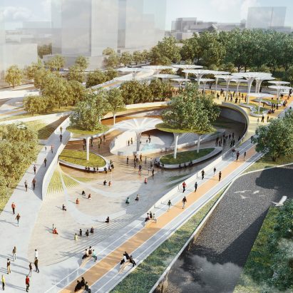 Central Park masterplan for Ho Chi Minch City in Vietnam by LAVA and Aspect Studio