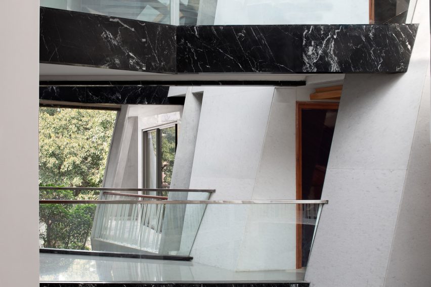 Cleft House in New Delhi by Anagram Architects