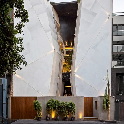 Cleft House in New Delhi by Anagram Architects