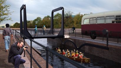 Cody Dock Rolling Bridge by Thomas Randall-Page