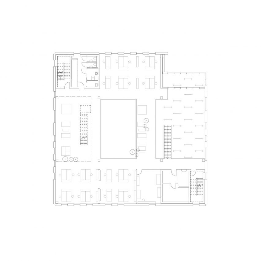 First floor plan of Forsyning Helsingør Operations Centre by Christensen & Co