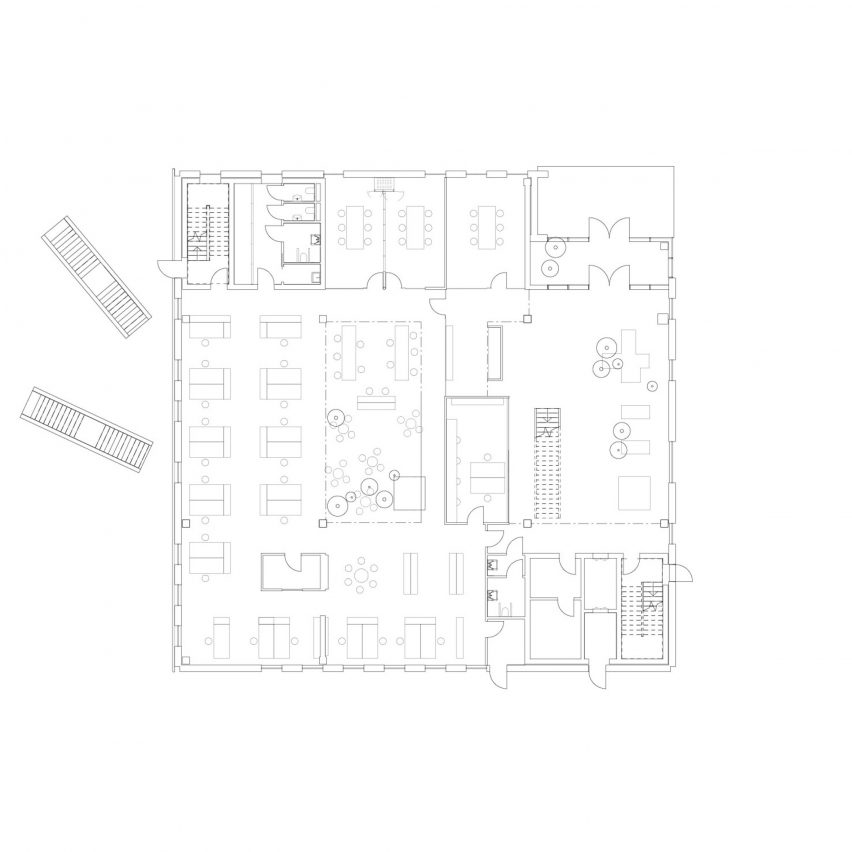 Ground floor plan of Forsyning Helsingør Operations Centre by Christensen & Co